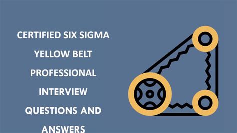 Six Sigma Yellow Belt Interview Questions Vskills In YouTube