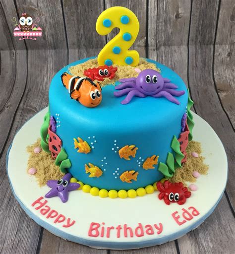Under the sea cake, ocean cake, nemo cake, fish cake, octopus cake, starfish cake | Sea cakes 