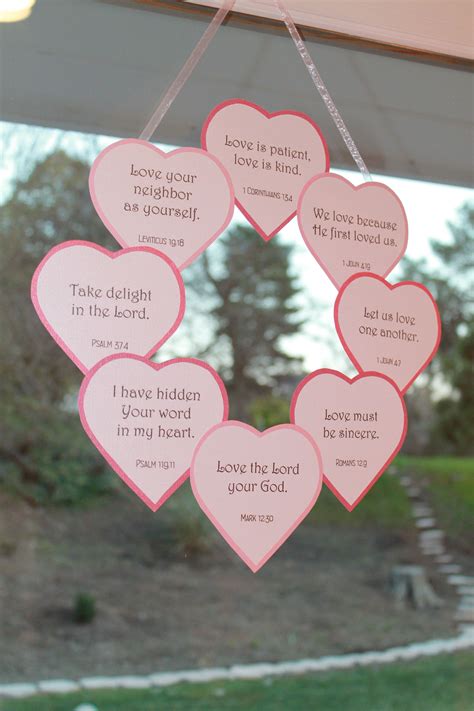 Valentines Day Scripture Wreath All About Love Sunday School