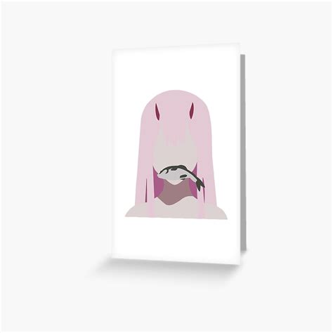 Zero Two Fish Franxx Greeting Card For Sale By Kaitlynpaints Redbubble