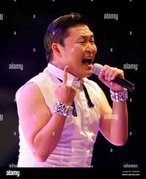 South Korean Rapper Psy Who Sings The Popular Gangnam Style Song