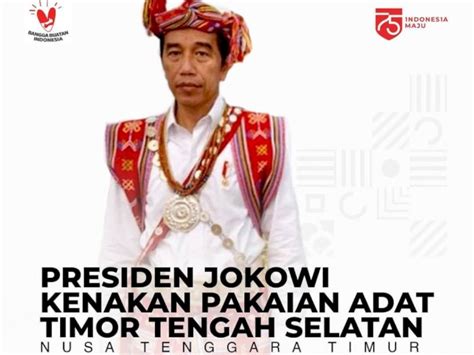 Presiden jokowi pakai baju adat suku sabu dari ntt di sidang paripurna mpr/dpr ri, jumat (14/8/2020). Arti Baju Adat NTT yang Dipakai Jokowi saat Pimpin Upacara ...