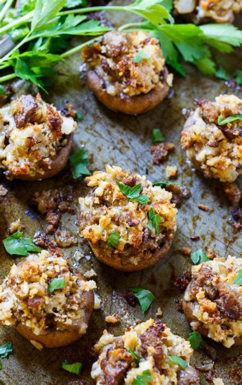 35 Easy Appetizer Ideas - Rosewood and Grace | Mushroom recipes, Stuffed mushroom, Mushroom ...