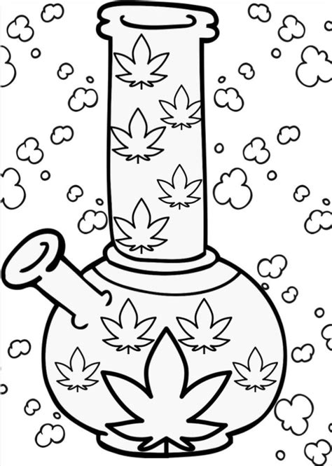 Adult Stoner Coloring Book 420 Coloring Stoner Smoke And Color
