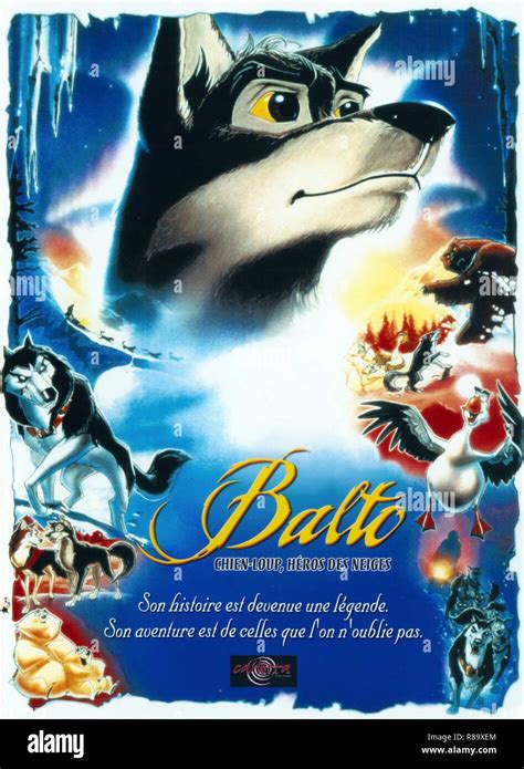 Balto Year 1995 Usa Director Simon Wells Animation Poster Fr Stock