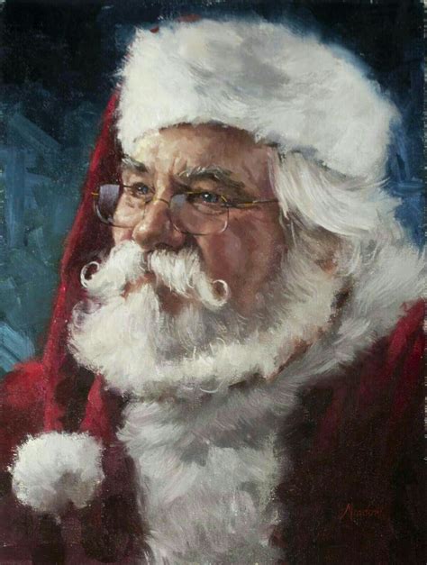 Pin By Jody Gillam On Santa Santa Paintings Santa Pictures Santa