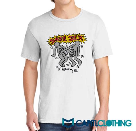 Harry Styles Keith Haring Safe Sex Tee