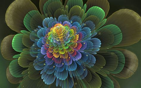 Abstraction Fractal 3d Art Flowers Abstraction Fractal 3d Art Flowers