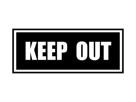 Keep Out Sign Graphic By Handriwork · Creative Fabrica