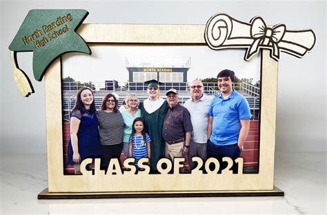 Personalized Graduation Wood Picture Frame Class Of 2021 Wood