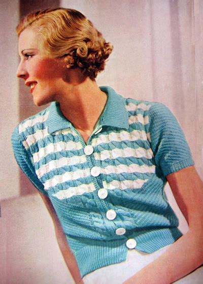 The Vintage Pattern Files 1930s Knitting Pretty Summer Woolly