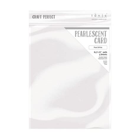 Tonic Pearl White Pearlescent Cardstock 9527e In 2021 Pearlescent