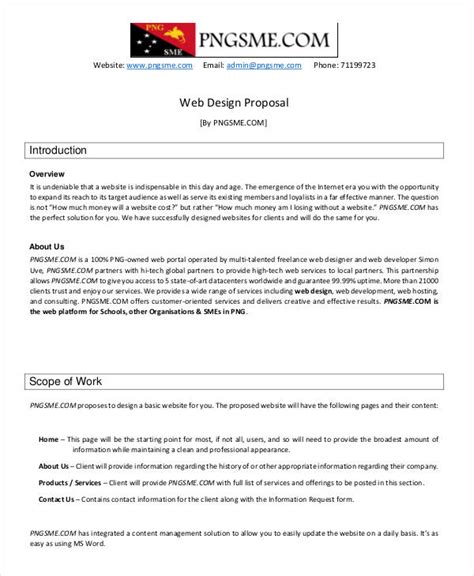 Free 6 Freelance Proposal Examples And Samples In Pdf Word Pages