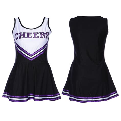Cheerleader Uniform Kostüm Cheerleading Cheer Leader Rock 6 Farbe Gogo