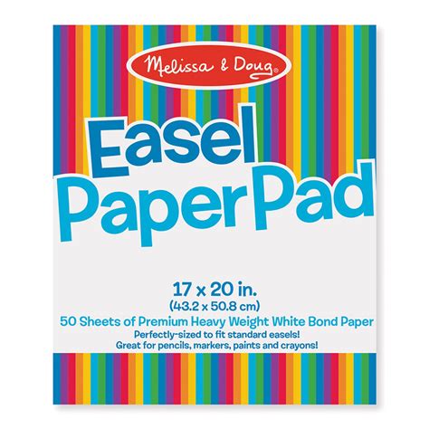 Melissa And Doug Easel Paper Pad 17 X 20 50 Sheets Per Pad 3 Pads
