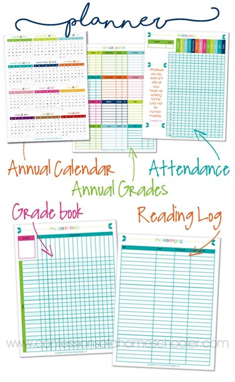 Bloom daily planner offers other accessories like stickers and bookmarks for. 2017-2018 Homeschool Lesson Planner - Confessions of a ...