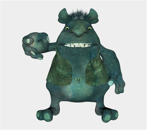 Troll Monster Beast Goblin Fantasy Ogre Shrek Illustration