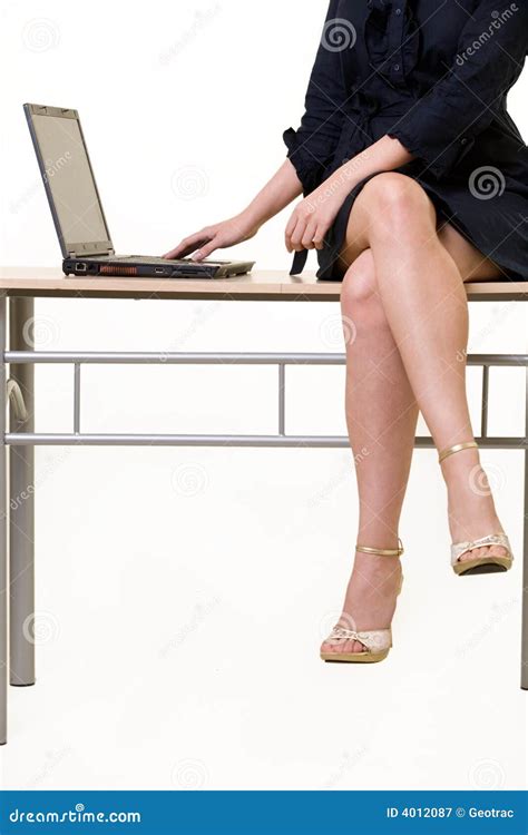 Business Woman Legs Stock Image Image Of Casual Internet 4012087