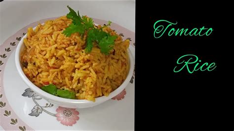 Tomato Rice Recipe Thakkali Sadam Recipe In Tamil How To Make