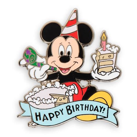 Mickey Mouse Happy Birthday Pin Shopdisney Happy Birthday Disney