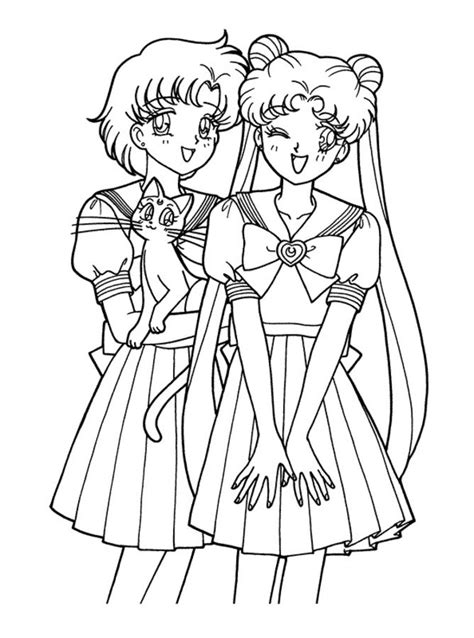 Dibujos Para Colorear Sailor Moon Imprimible Gratis Para Los Niños Y