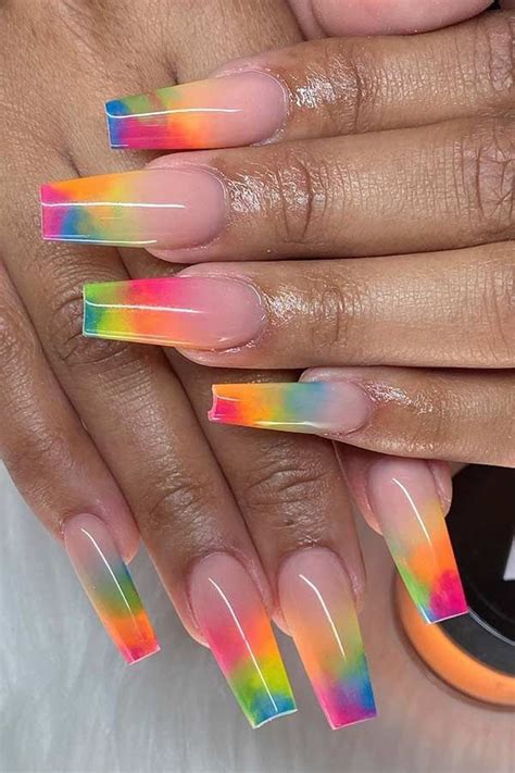 23 Cute Multi Colored Nails To Copy This Summer StayGlam In 2020