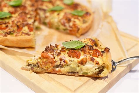 Quiche Met Courgette En Aubergine