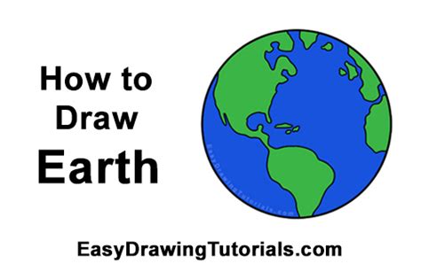 How To Draw Earth Video And Step By Step Pictures