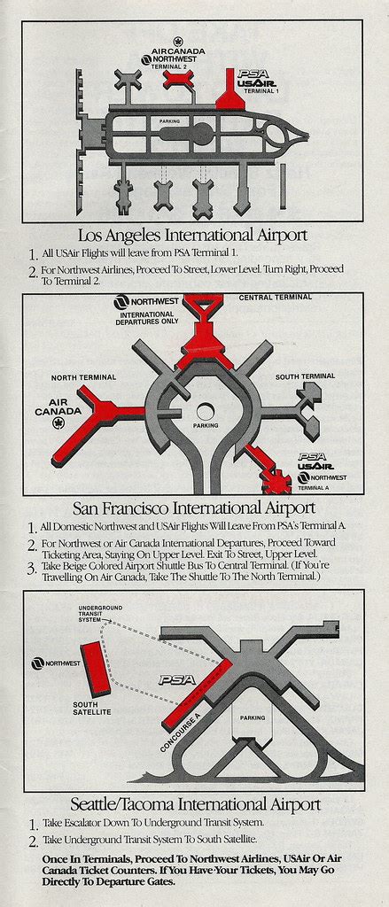 Psa Airport Diagrams 1987 Pacific Southwest Airlines Psa Flickr