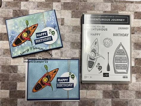 Stampin Up Adventurous Journey Fishing Cards Masculine Birthday