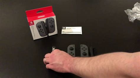 Unboxing Nintendo Switch Grey Joy Con Controller Set Lr Youtube