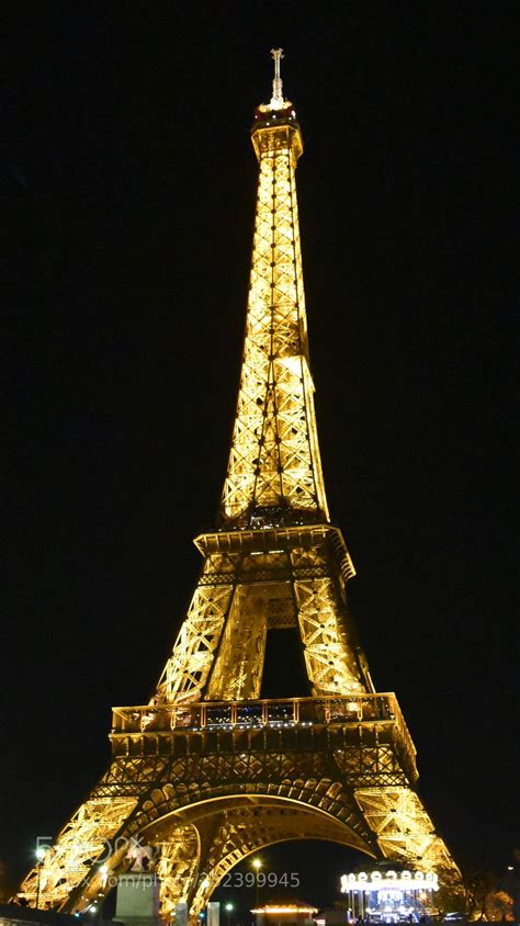 The Illuminated Eiffel By Krmadhar Eiffel Eiffel Tower At Night