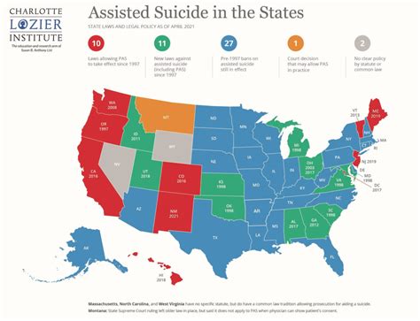 Map Assisted Suicide In The States Lozier Institute
