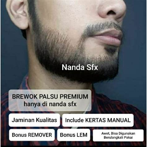 Jual Brewok Tipis Kumis Menyambung Kwlitas Premium Shopee Indonesia