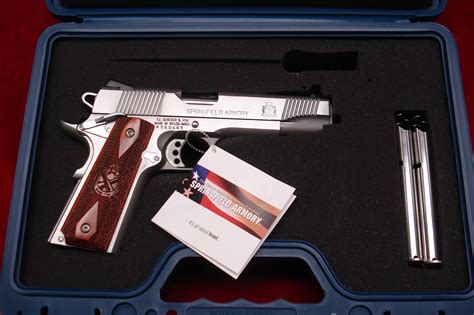 Springfield Armory Stainless 1911 A1 Loaded 45 For Sale