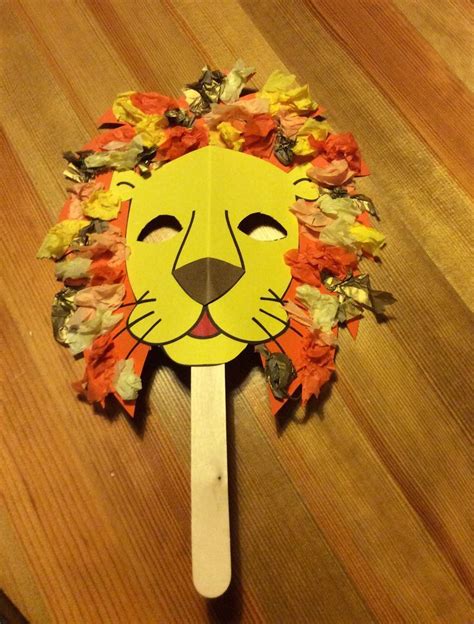 Lion Mask Craft For Daniel In The Lions Den Bible Story Daniel Bible