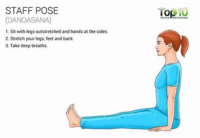 Yoga Pose Dandasana Staff Pain Poses Sciatica