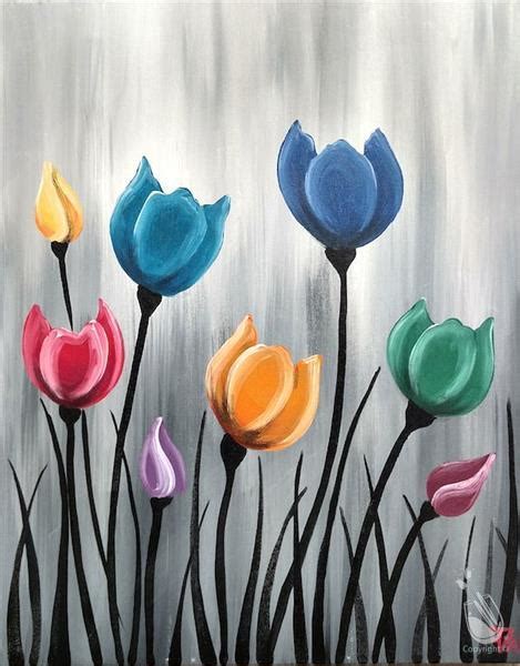 Paint Colorful Tulips Painting With A Twist Lewes Chamber Of Commerce