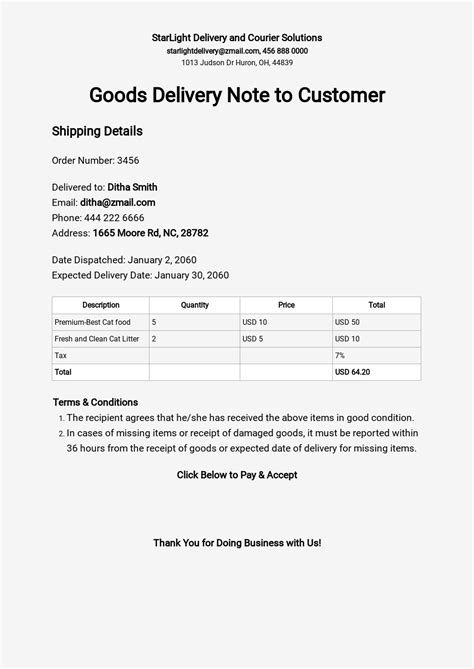 Free Delivery Note Pdf Templates 26 Download