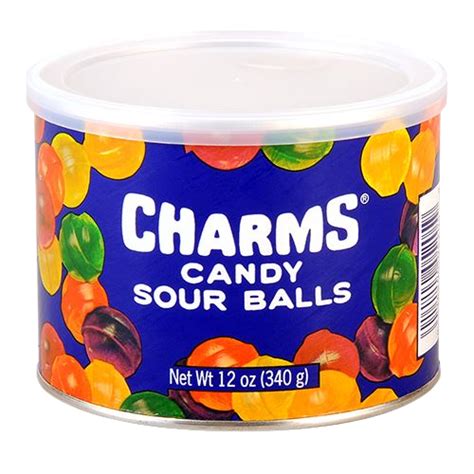 Charms Candy Sour Balls 12 Oz Canister All City Candy