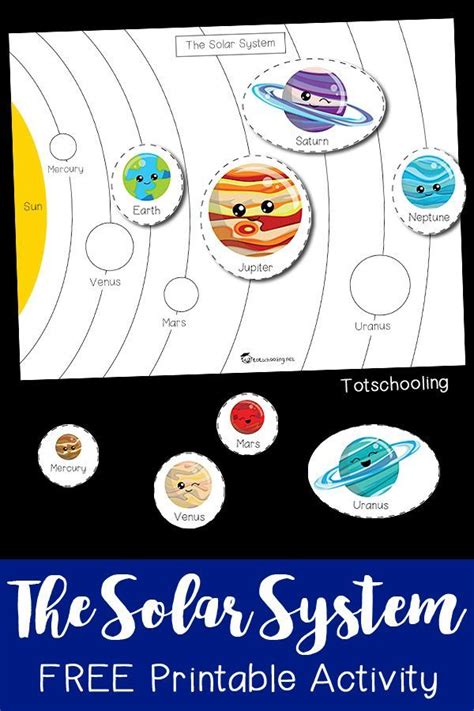 The Solar System Printable Activity Space Preschool