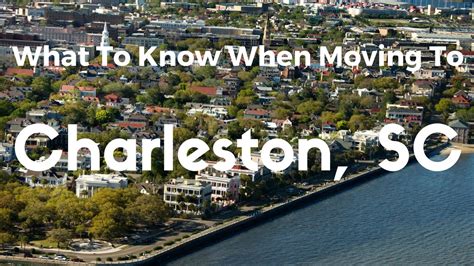 What To Know When Moving To Charleston Sc Youtube