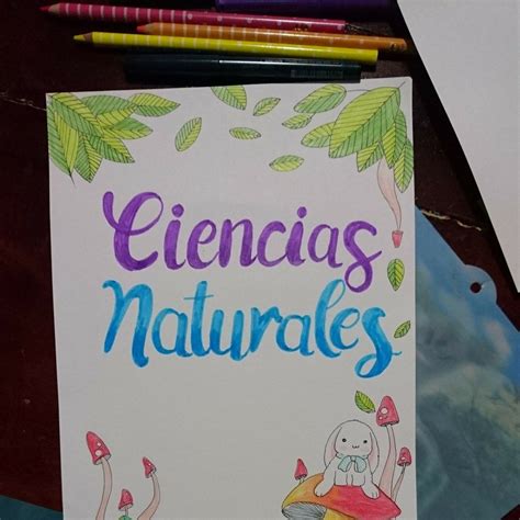 Carátula Portada Marco Borde Márgenes Para Cuaderno De Ciencias
