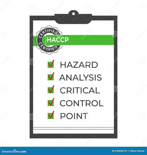 Haccp Hazard Analysis Critical Control Points Icon Vector Logo