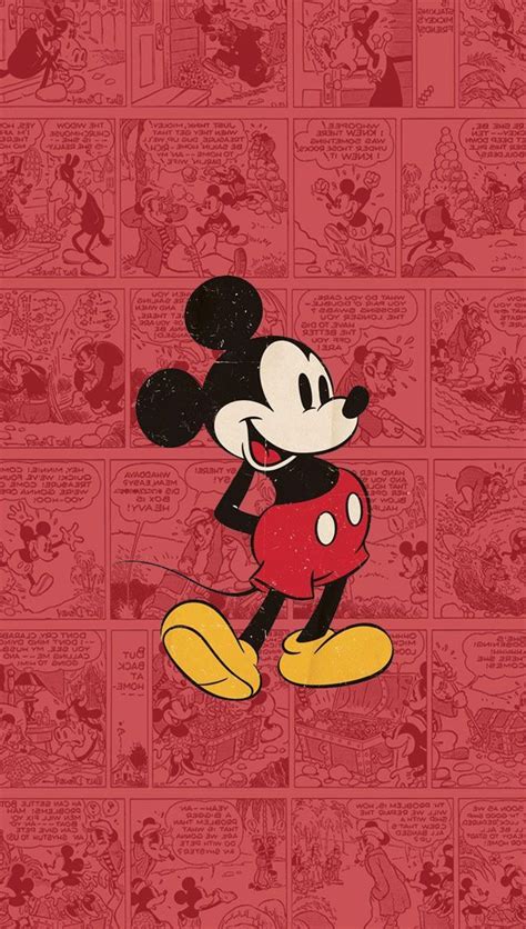 Mickey Mouse Cartoon Wallpaper Mickey Mouse Wallpaper Iphone Red