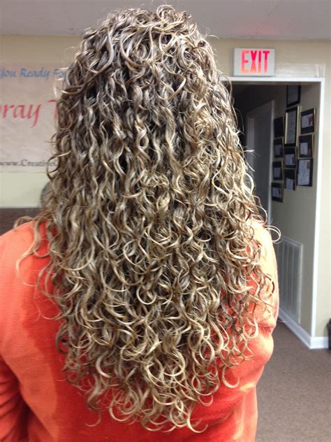 beautiful long perm fantastic hair done by adrianna and crystal ️ pinterest long perm