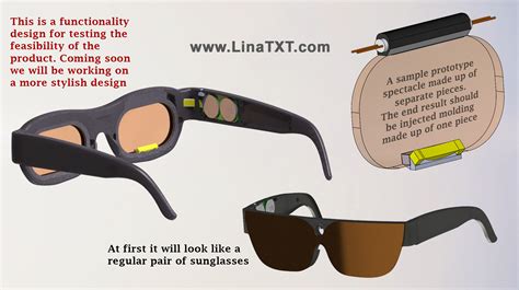 New Smart Glasses Wearable Technology Lenses Prototype