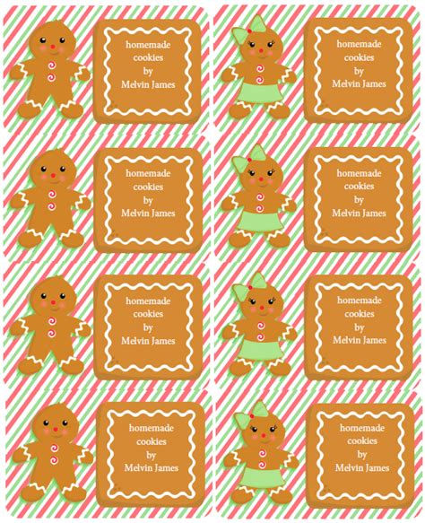 gingerbread party kit  labels worldlabel blog