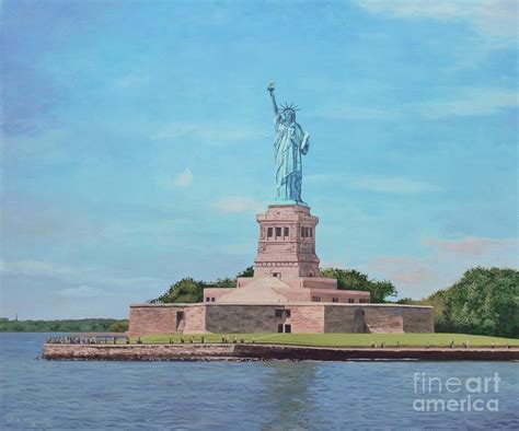 Statue Of Liberty Painting By Rick Mcgroarty Fine Art America