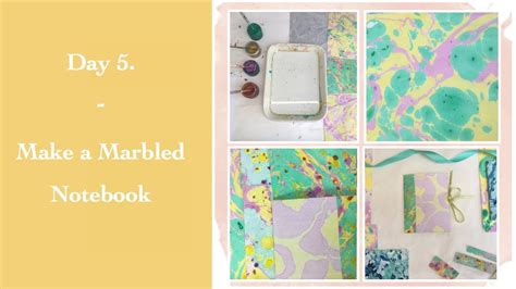 Make A Marbled Notebook Youtube
